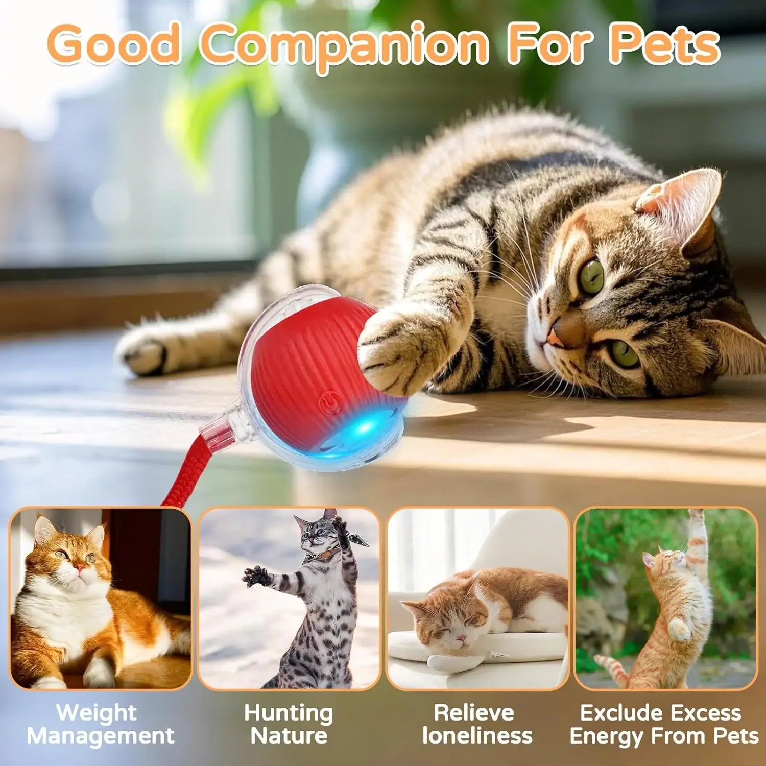 Smart Electric Cat Toy - Imitating Mouse (Rechargeable)