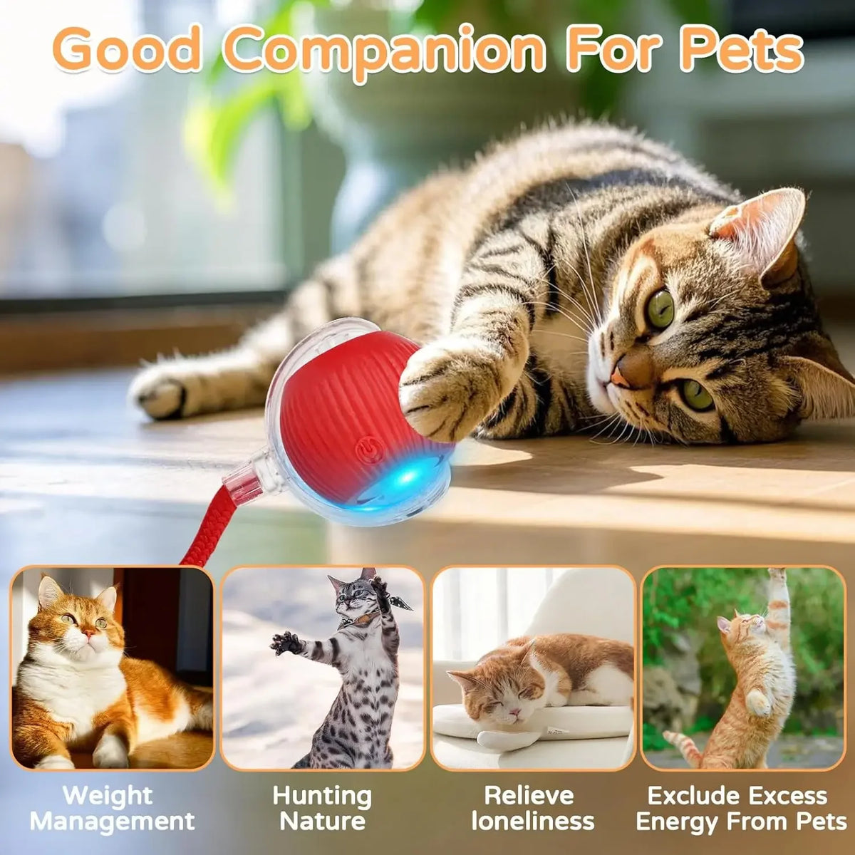 Smart Electric Cat Toy - Imitating Mouse (Rechargeable)