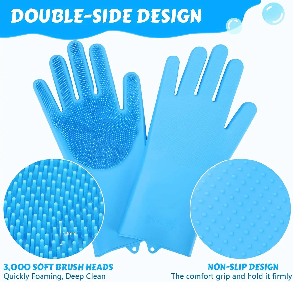 Pet Bathing Gloves - Scratch proof