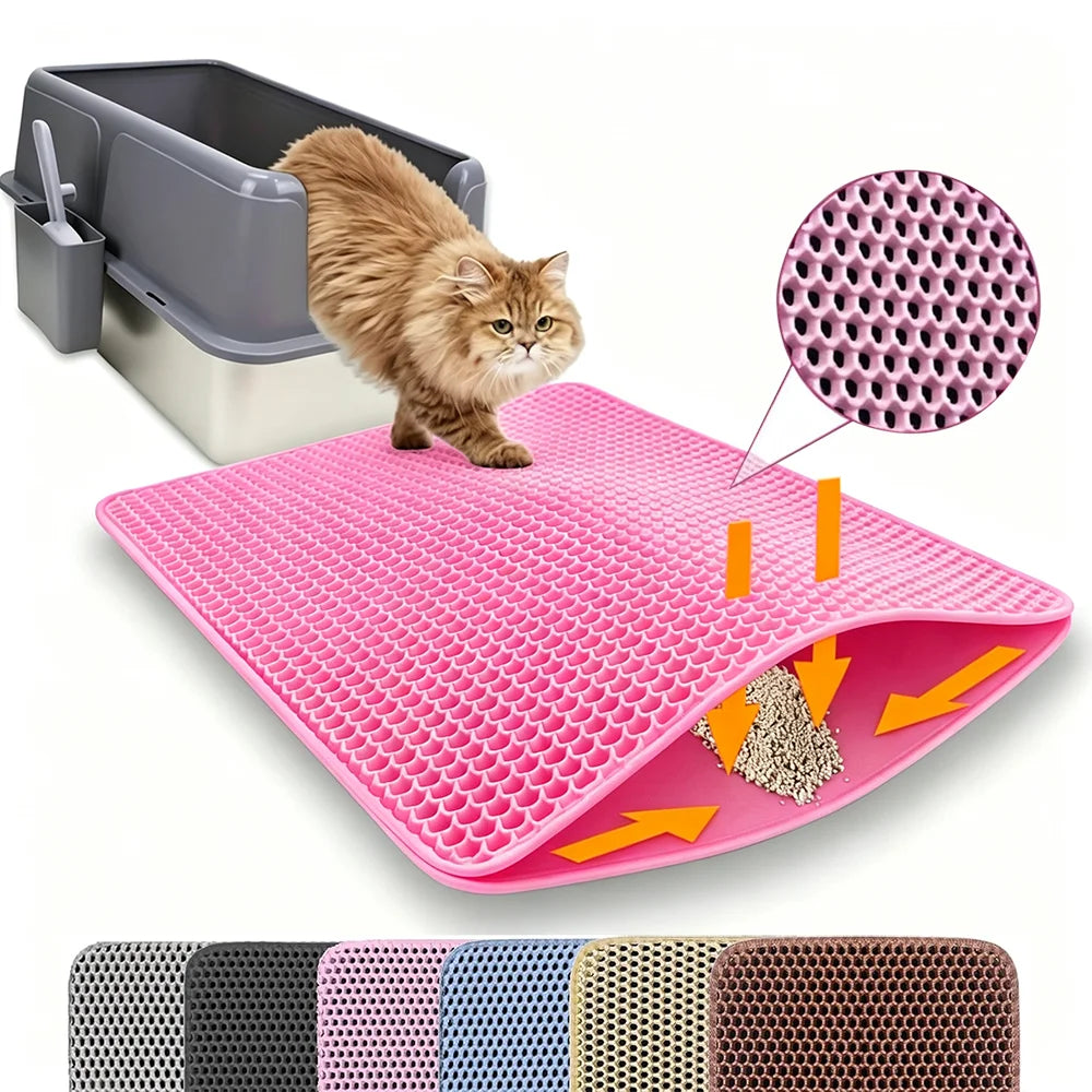 Double Layered Cat Litter Catcher - Litter Free Floors Promised